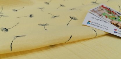 Муслін двошаровий лимонний щербет кульбаби 140 см арт. 3333 - Зображення 2