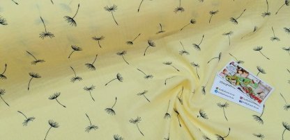 Муслін двошаровий лимонний щербет кульбаби 140 см арт. 3333 - Зображення 5