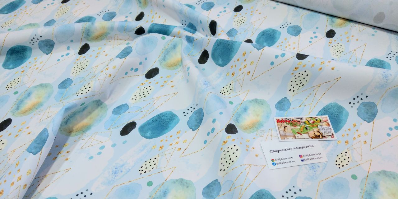 Плащівка з водо- та вітрозахистом WR блакитна акварель арт 3376