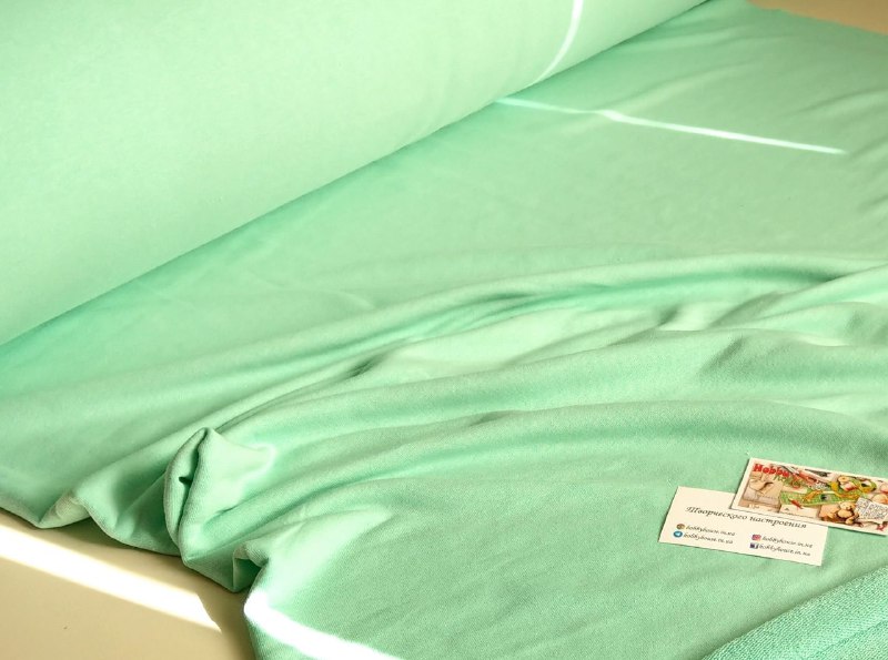 Футер 3-нитка петля,  ментол, арт 3386