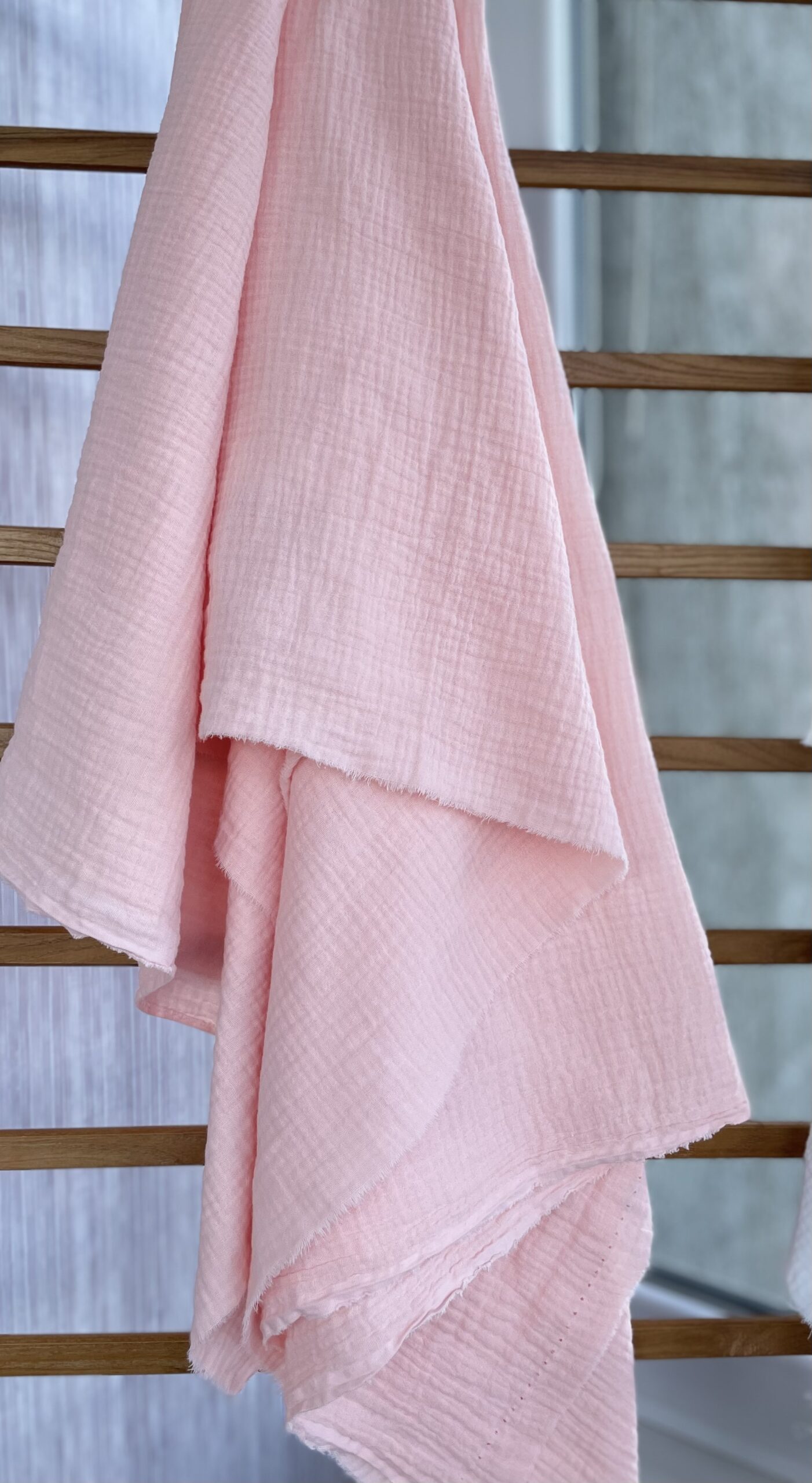 Муслін двошаровий рожевий  арт. 3335