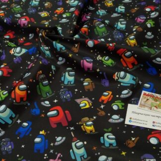 Плащівка з водо- та вітрозахистом WR among us на чорному арт 3375