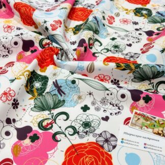 Плащівка з водо- та вітрозахистом WR троянди арт 3377