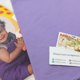 Стрейч-кулір бузковий щ.190, арт 3413