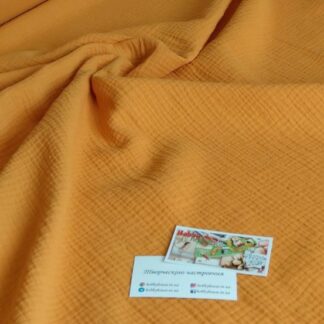 Муслін двошаровий медова гірчиця 135 см арт. 3419