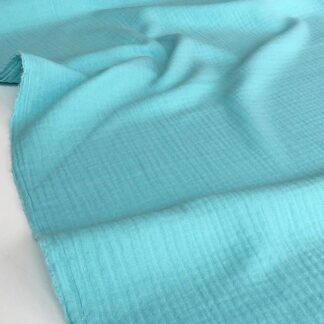 Муслін двошаровий блакить 135 см арт. 3430