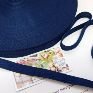 Кіперна стрічка 15 мм синя, арт 3459