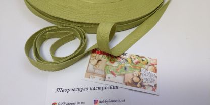 Кіперна стрічка 15 мм олива, арт 3469