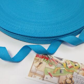 Кіперна стрічка 15 мм блакитна бірюза, арт 3462