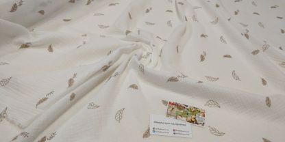 Муслін двошаровий пір"я на молочному 135 см арт. 3486 - Зображення 2