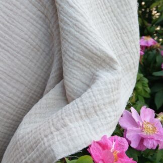 Муслін двошаровий оливково-сірий 135 см арт. 3501