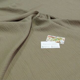 Муслін двошаровий хакі 135 см арт. 3525