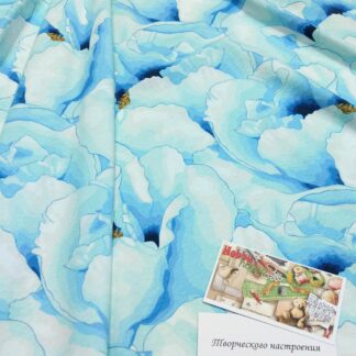 Стрейч-кулір "Блакитні квіти", арт 3528