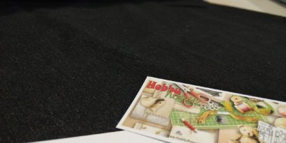 Джинс чорний, бавовна з ел. арт. 3539