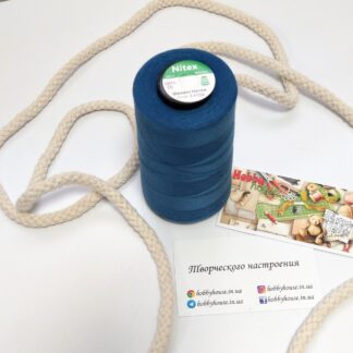 Нитки для шиття Nitex 4000 ярдів 40/2 1324 синій арт. 3669