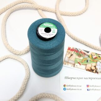 Нитки для шиття Nitex 4000 ярдів 40/2 111 морська хвиля арт. 3617