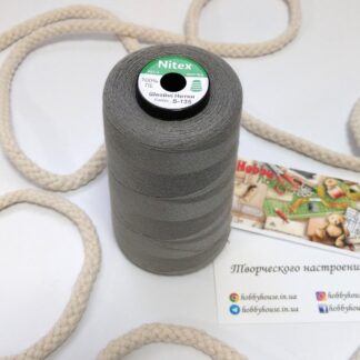 Нитки для шиття Nitex 4000 ярдів 40/2 135 сірий арт. 3620