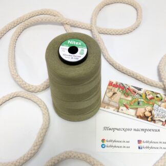 Нитки для шиття Nitex 4000 ярдів 40/2 109 хакі арт. 3616