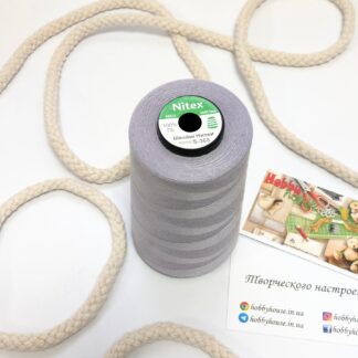 Нитки для шиття Nitex 4000 ярдів 40/2 368 сіро-бузковий арт. 3643