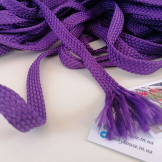 Шнур фіолетовий плаский 1,5 см арт. 3561