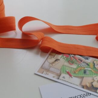 Бейка-резинка матова 2 см оранжевий, арт 3670