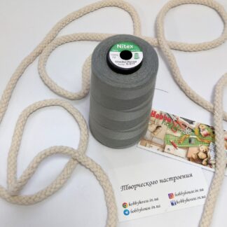 Нитки для шиття Nitex 4000 ярдів 40/2 577 сірий арт. 3654
