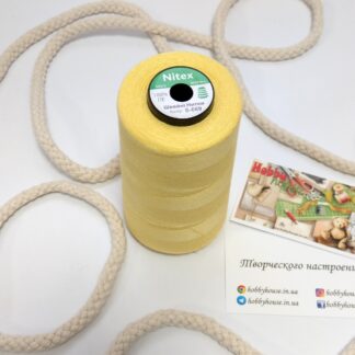 Нитки для шиття Nitex 4000 ярдів 40/2 089 жовтий арт. 3613
