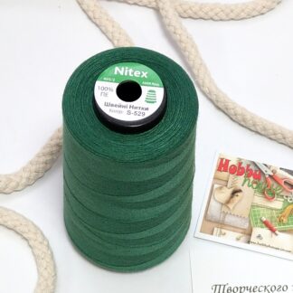 Нитки для шиття Nitex 4000 ярдів 40/2 529 темно-зелений арт. 3649