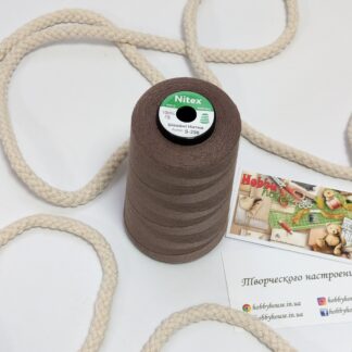 Нитки для шиття Nitex 4000 ярдів 40/2 296 коричневий арт. 3638