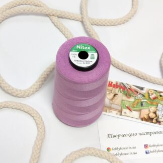 Нитки для шиття Nitex 4000 ярдів 40/2 051 бузок арт. 3607