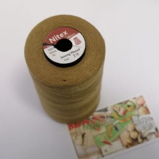 Нитки для шиття Nitex 5000 м ярдів, 216 темно-бежевий, 50/2 арт. 3483