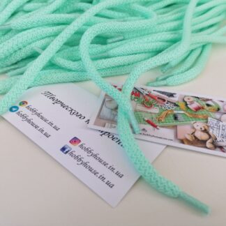 Шнур ментол 120 см круглий арт 3576