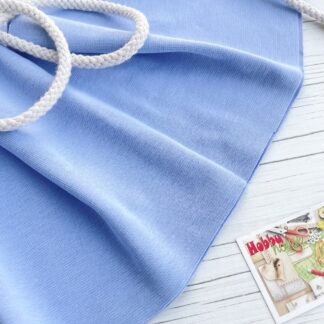 Рібана щ.400 блакитна до футеру 3-нитка з начосом арт. 3695