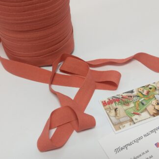 Бейка-резинка матова рум'яна  2 см арт. 3673