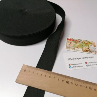 Резинка 4 см чорна арт 3713