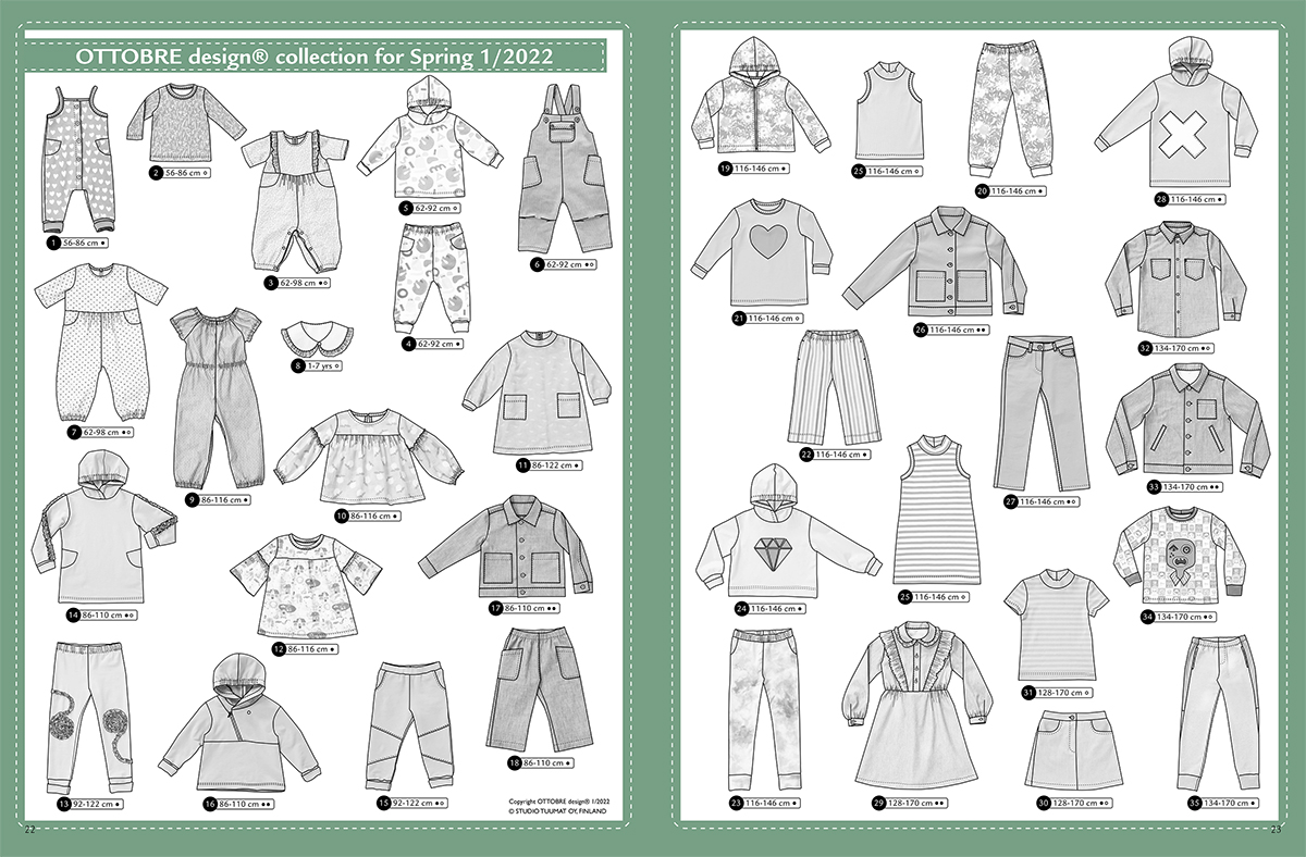 Оттобре/Ottobre Kids 1-2022 Весна (англ.) арт. 3739 - Зображення 2