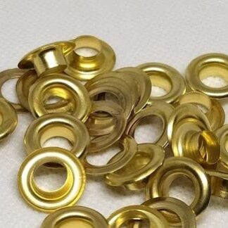 Люверс 8 мм золото+ металеві і пластикові кільця(10 шт.) арт.3752