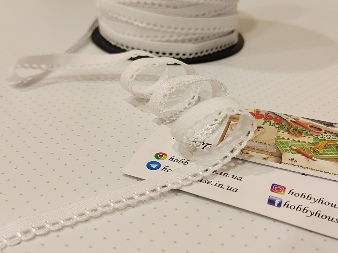 Резинка ажурна для білизни світла трава арт. 3777 - Зображення 6