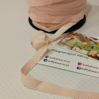 Резинка ажурна для білизни світлий персик арт. 3778