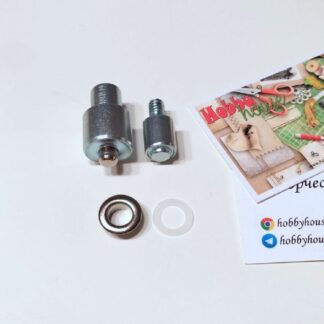 Люверс 8 мм НЕРЖАВІЮЧІ нікель + металеві і пластикові кільця (10 шт.) арт. 3773