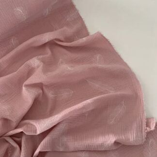 Муслін двошаровий пір"я на рожевому 135 см арт. 3800
