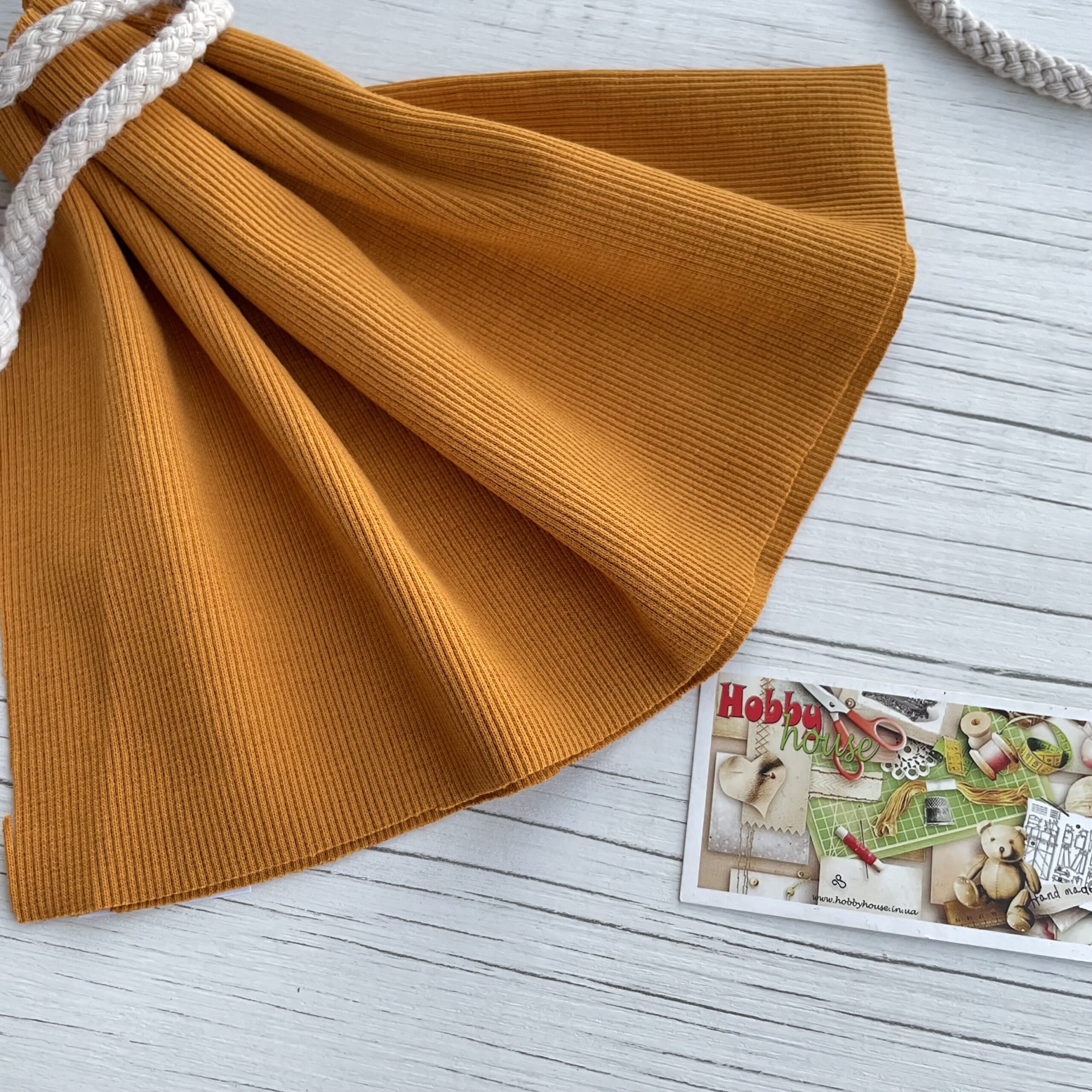 Кашкорсе охра (гірчиця) шир 2*52 щ.370 арт 3838 - Зображення 2