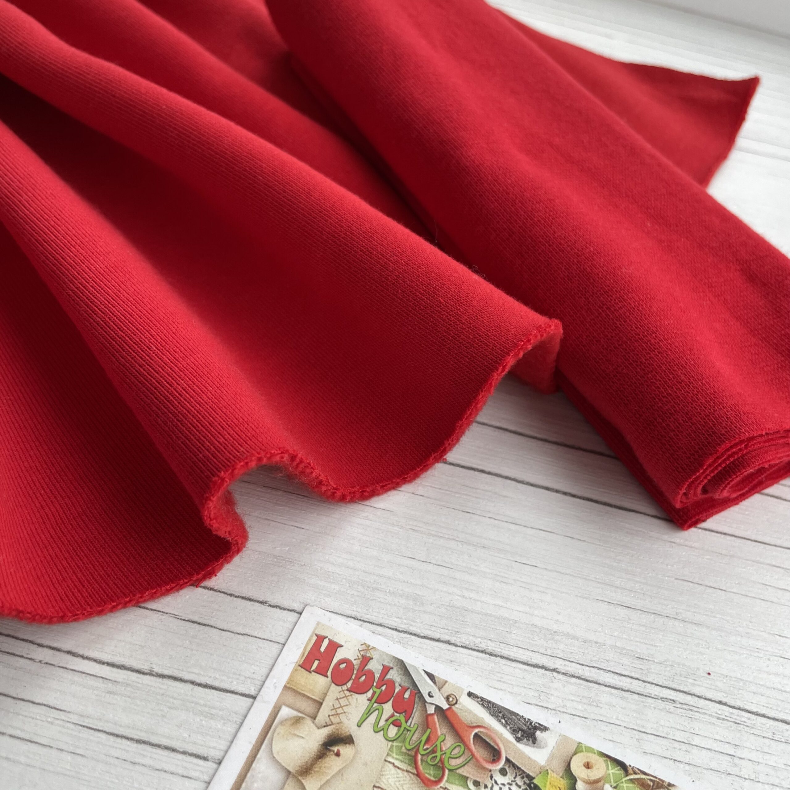 Футер 3-нитка начіс червоний щ. 320 арт. 2984