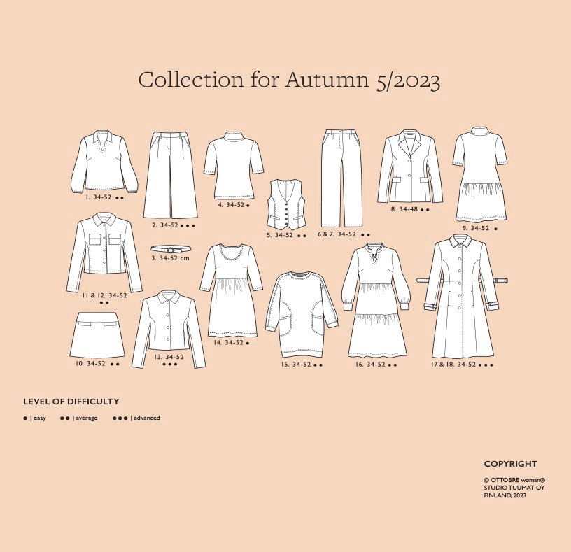 Ottobre оттобре выкройки журнал женские оттобре 2023