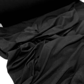 Стрейч-кулір чорний 95/5 щ. 265 , арт 3862