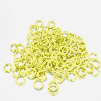 Кнопка трикотажна baby 9,5мм кільце 10 шт, світло-жовтий (лимон) арт 3883