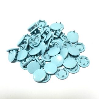Кнопка трикотажна baby 9,5мм закритий капелюшок 10 шт, світло-блакитна арт 3881