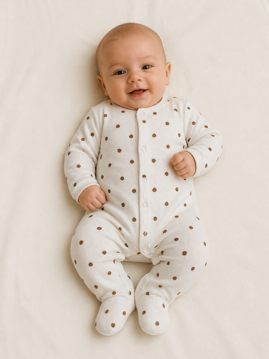 Стрейч-кулір полуничка на молочному щ.210 г/м2 арт 3936 - Зображення 3