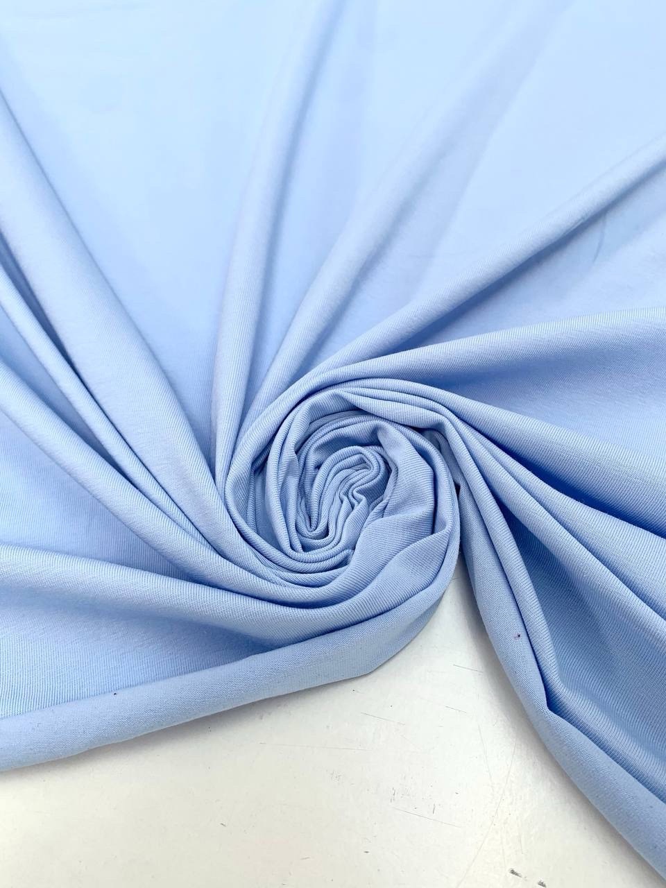 Стрейч-кулір лазурно-блакитний щ.180 г/м2 арт 3938