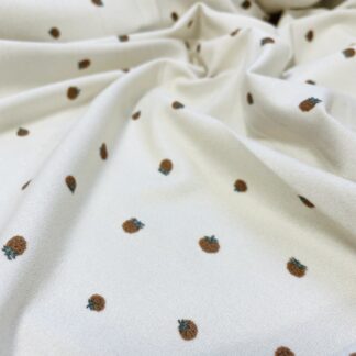 Стрейч-кулір полуничка на молочному щ.210 г/м2 арт 3936